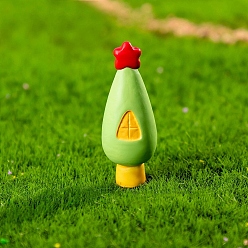 Дерево Миниатюрные украшения из смолы на тему грибов, аксессуары для домашнего кукольного домика с микро-ландшафтом, дерево, 14x39 мм