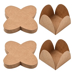 Верблюжий Шоколадный спейсер из крафт-бумаги, поднос с шоколадными конфетами, бумажная десертная шоколадная основа, верблюжие, 90x90 мм, 50 шт / комплект