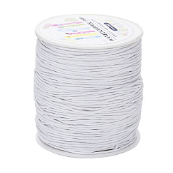 White Waxed Cotton Cords, White, 1mm, about 100yards/roll(91.44m/roll), 300 feet/roll