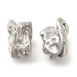 Платина Латунные бусины, без кадмия, без никеля и без свинца, самородки, платина, 10x6.5x5.5 мм, отверстие : 1 мм