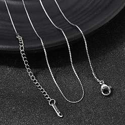 Нержавеющая Сталь Цвет 12шт. 304 цепочки из нержавеющей стали в форме змеи для мужчин и женщин, без потускнения, цвет нержавеющей стали, 17.72 дюйм (45 см), 0.8 мм