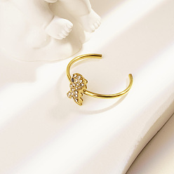 Настоящее золото 18K Нержавеющая сталь со стразами регулируемые манжеты для женщин, динозавр, реальный 18 k позолоченный