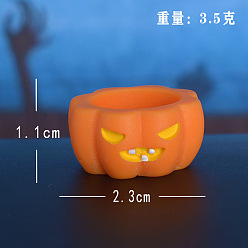Тыква Хэллоуин скульптура из смолы украшения дисплея, для домашнего офисного стола, тыква, 11x23 мм
