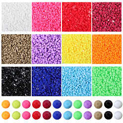 (52) Непрозрачная лаванда 84g 12 цвета смолы и стразами аксессуары для украшения ногтей, полукруглый, разноцветные, 3x1 мм, 7 г / цвет