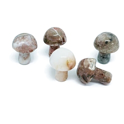 Сумасшедший Агат Фигурки целебных грибов из натурального сумасшедшего агата, Украшения из камня с энергией Рейки, 20 мм