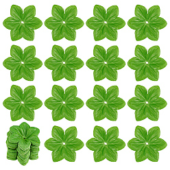 Зеленый лайм 1000шт. шелковый искусственный лист, для свадебного украшения дома, зеленый лайм, 55x55x0.1 мм