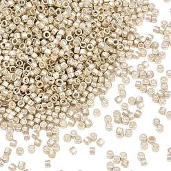 Серебро Цилиндрический бисер, металлических цветов, единый размер, серебряные, 2x1.5 мм, отверстие : 0.8 мм, около 40000 шт / упаковка, 450 г / мешок