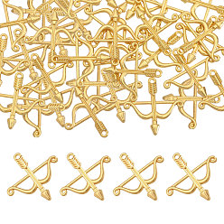 Золотой 100 шт. Подвески из сплава в тибетском стиле, стрелка, золотые, 25x25 мм