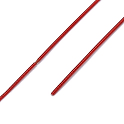 Красный Медная проволока, каркасная проволока, гибкий провод катушки, металлизированная нить для вышивания и изготовления украшений, красные, 18 датчик, 1 мм