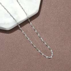 Нержавеющая Сталь Цвет 304 ожерелья-цепочки из нержавеющей стали, не тускнеет, цвет нержавеющей стали, 15.67 дюйм (39.8 см)