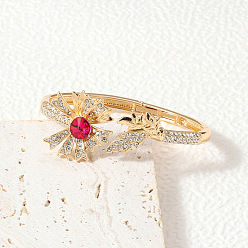 Птица Браслеты-манжеты из цинкового сплава со стразами для женщин, птица, внутренний диаметр: 2-3/8 дюйм (6 см)