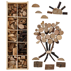 Цвет Древесины Наборы для самостоятельного изготовления поделок из древесной щепы для детей, деревесиные, 259x79x33 мм