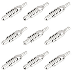 Нержавеющая Сталь Цвет 10шт 304 запонки из нержавеющей стали, цвет нержавеющей стали, 28x7 мм