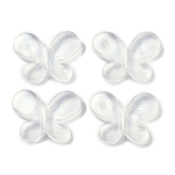 Прозрачный Прозрачные акриловые бусины, с блеском, бабочка, прозрачные, 15x20x4.5 мм, отверстие : 1.8 мм