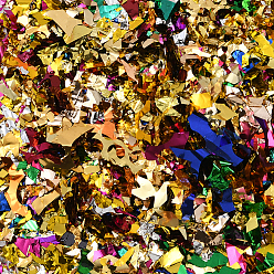 Разноцветный 200 г алюминизированных бумажных конфетти для украшения вечеринок, красочный, 2~70 мм