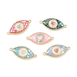 Horse Eye Подвески из латуни, с эмалью, реальный 18 k позолоченный, стойки покрытие, долговечный, без кадмия и без свинца, разноцветные, лошадиный глаз , 8.5x19.5x3.5 мм, отверстие : 1 мм