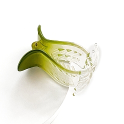 Темно-Зеленый Заколки для волос из пластика в виде цветка, аксессуары для волос для женщин и девочек, темно-зеленый, 55 мм