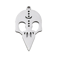 Птица Хэллоуин 201 из нержавеющей стали подвески, анти-тускнение, птица, 20x11.5x1 мм, отверстие : 1.2 мм