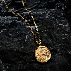 Весы Колье-цепочка из нержавеющей стали, Ожерелье с подвеской в виде созвездия из нержавеющей стали для женщин, Весы, 17-3/4 дюйм (45 см)