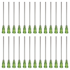 Темно-оливково-зеленый 304 иглы для нанесения клея из нержавеющей стали, темно-оливковый зеленый, 6.8x0.75 см, Внутренний диаметр: 0.4 cm, отверстия: 0.16 cm, 40 шт;