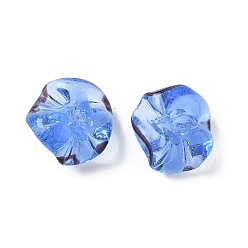 Васильковый Бусины лэмпворк , васильковый, 16x16.5x9.5 мм, отверстие : 1.6 мм