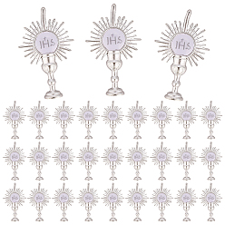 Платина 30шт. кабошоны из сплава Святого Грааля, религия, платина, 40x24.5x3 мм