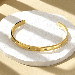 Морская звезда 304 из нержавеющей стали манжеты браслеты, с кубического циркония, реальный 18 k позолоченный, морская звезда, внутренний диаметр: 2x2-3/8 дюйм (5x6 см)