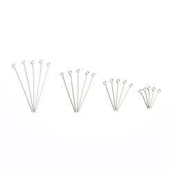 Платина Железный штифт, платина, 20 мм / 30 мм / 40 мм / 50 мм x 0.7 мм, отверстие : 2 мм, 600 шт / коробка, коробка: 8.2x8.2x2.7 см