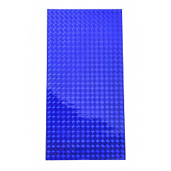 Royal Blue Waterproof Holographic Adhesive Craft Vinyl Sheets, Works with Cameo and Cutters, for Craft Decoration, Royal Blue, 20x10x0.01cm
