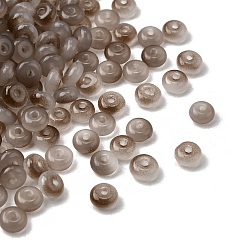 Верблюжий Окрашенные в духовке бусины из искусственного нефрита, рондель, верблюжие, 6~6.5x3.5 мм, отверстие : 1.2~1.4 мм, Около 5000 шт / 1000 г