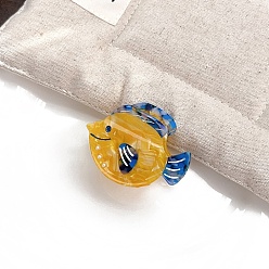 Fish Заколки для волос в форме когтей из ацетата целлюлозы, аксессуары для волос для женщин и девочек, морские животные, рыба, 40x55 мм