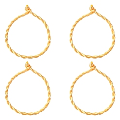 (932FM) Темно-синий аква-матовый с подкладкой Изготовление браслетов из нейлонового атласного шнура, темно-золотистые, 190x3 мм