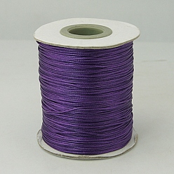 Mixed Color Waxed Polyester Cord, Bead Cord, Mixed Color, 0.5mm