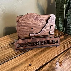 Сиена Деревянные подставки для хранения фонографов, цвет охры, 13x11x18 см