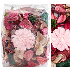 Pink Dried Flower Sachet Bag Aromatherapy, for Wardrobe Desiccant Sachet Car Room Air Refreshing, Pink, 137x102x62mm