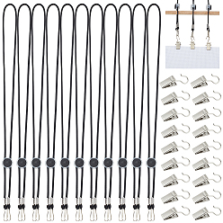 (52) Непрозрачная лаванда Наборы для поиска пялец для вышивания, включают 24шт. железных зажимов, с крюком, 24шт полиэстеровый гибкий съемный шнур, разноцветные, 35 мм