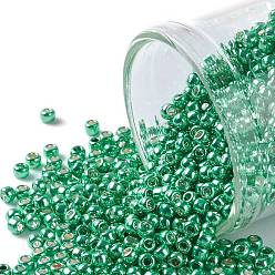 (561) Galvanized Southwest Green Тохо 11/0 круглые бусины, японский бисер, (561) оцинкованный юго-западный зеленый, 2.2 мм, отверстие : 0.8 мм, Около 1110 шт / 10 г