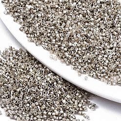 (404) Непрозрачное AB Кислое яблоко Fgb 11/0 стеклянный бисер класса А, цилиндр, однородный размер бисера, металлических цветов, цветочный белый, 1.5x1 мм, отверстие : 0.5 мм, около 20000 шт / упаковка