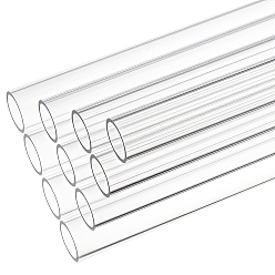 Прозрачный Акриловая круглая трубка, прозрачные, 400x12 мм, внутренний диаметр: 10 мм
