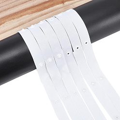 Белый Полиэфирные ленты, с пластиковыми кнопками, белые, 3/4 дюйм (18 мм), около 10.00 ярдов (9.14 м) / комплект