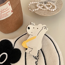 Мокасин Заколки для волос в виде когтей из ацетата целлюлозы (смолы) в виде медведя из мультфильма, мокасин, 85x53 мм