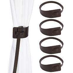 Кокосово-Коричневый Пояс-обмотка из искусственной кожи для пальто, кокосового коричневый, 1175x18~60x2.5 мм