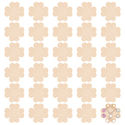 Мокасин Органайзер для ювелирных изделий из фетра для путешествий «клевер», защитная накладка для сережек, , Браслет, мокасин, 7x7x0.2 см, отверстие : 1.4 мм