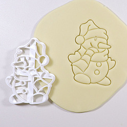 Snowman PP Plastic Cookie Cutters, Christmas Theme, Snowman, 102x77mm