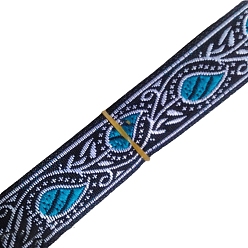 Светло-Синий 7M жаккардовая лента в этническом стиле из полиэстера, голубой, 3/4 дюйм (20 мм), около 7.66 ярдов (7 м) / рулон