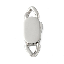 Нержавеющая Сталь Цвет 316 хирургические байонетные застежки из нержавеющей стали, цвет нержавеющей стали, 40x14.5x4 мм, отверстие : 6x5.5 мм