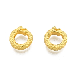 Матовый Золотой Цвет Рамка из сплава, дракон, матовый золотой цвет, 12x13x4 мм, отверстие : 1.6 мм