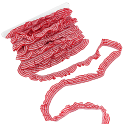 Помидор 20 ярдов полиэстеровых кружевных лент, шотландка, аксессуар для одежды, помидор, 3/4 дюйм (20 мм)