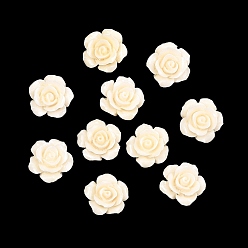 Желтая Старая Ткань  Резные бусины из окрашенного синтетического коралла, цветок, старое кружево, 14.5x14.5~15.5x8~8.5 мм, отверстие : 1.2 мм