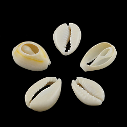 PapayaWhip Natural Mixed Cowrie Shell Beads, Cowrie Shells, PapayaWhip, 19~24x14~17x5~9mm, about 340pcs/500g
